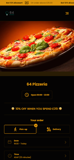 64 Pizzeria Leeds Screen 2
