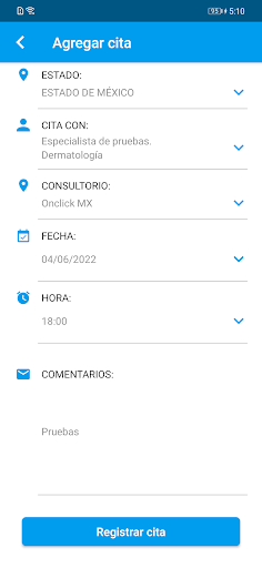 iCitas Screen 3
