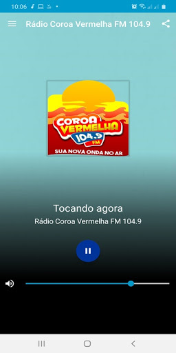 Android application Rádio Coroa Vermelha FM 104.9 screenshort