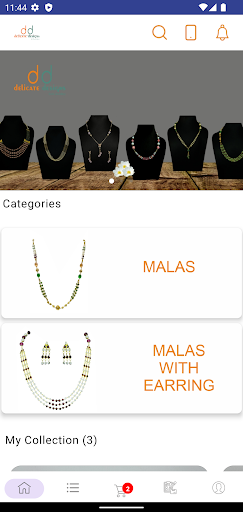 Android application Delicate Designs screenshort