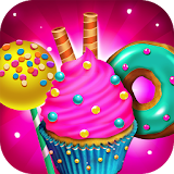 Candy Dessert Bakery Store - Make & Cook Kids Game icon