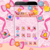 Fancy Pink Bow Theme icon