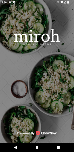 Android application Miroh Meals screenshort
