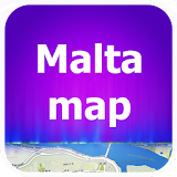 Malta map travel icon