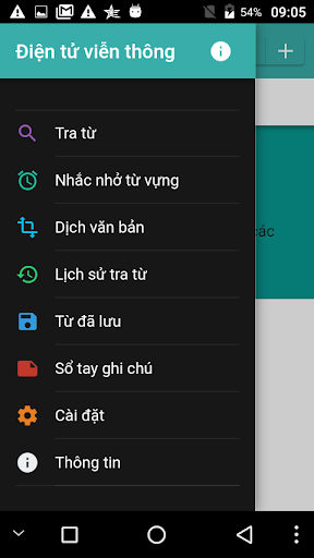 Từ điển ngành điện tử viễn thô Screen 3