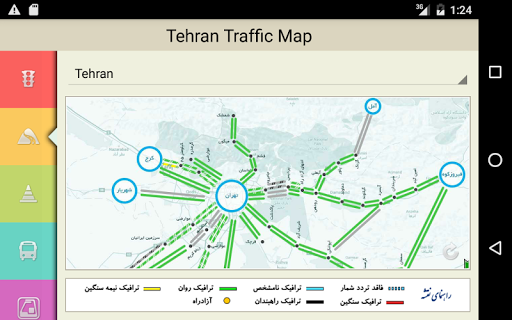 Tehran Traffic Map