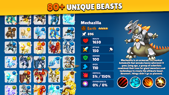 Beast Brawl: Monster War ARPG Mod Apk 448 [Mod Menu] 2