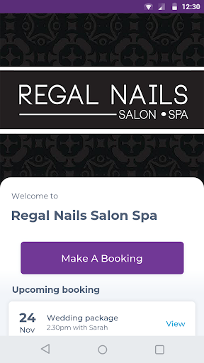Android application Regal Nails Salon Spa screenshort