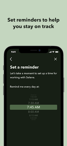 Selene Migraine Study App Screen 2