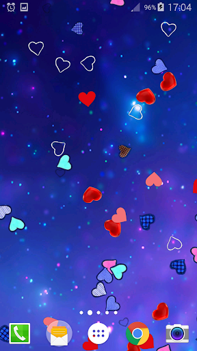 Hearts Parallax Live Wallpaper Screen 2