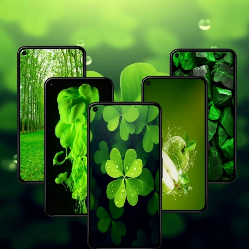 Green wallpapers 4K 2024 logo