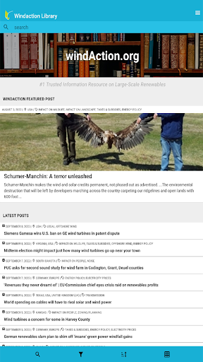 WindAction Library Screen 3