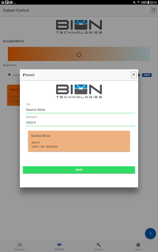 BIONcontrol Screen 3