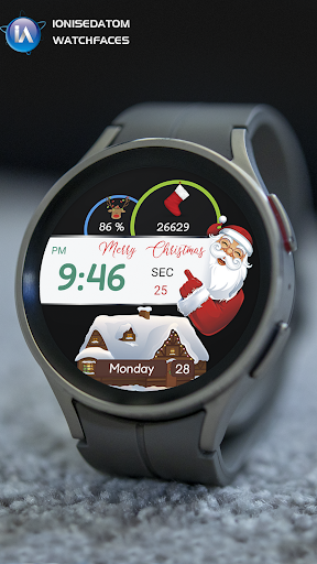 Christmas Digital Watchface screenshot 0