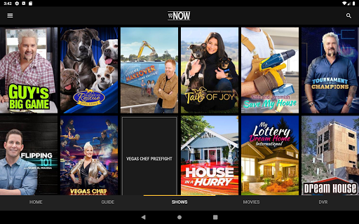 Screenshot of HTC TV NOW