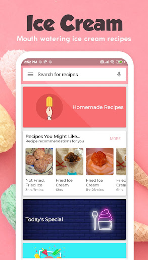 Ice Cream Recipes Screenshot 1 - AppWisp.com