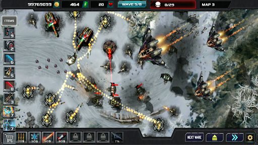 Android application Tower Defense Legend War SciFi screenshort