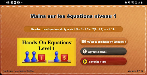 Aperçu de l'application
