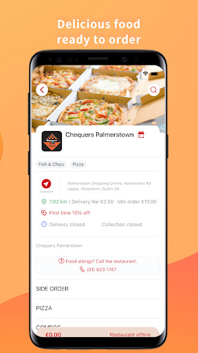 Chequers Pizza Takeaway Screen 3