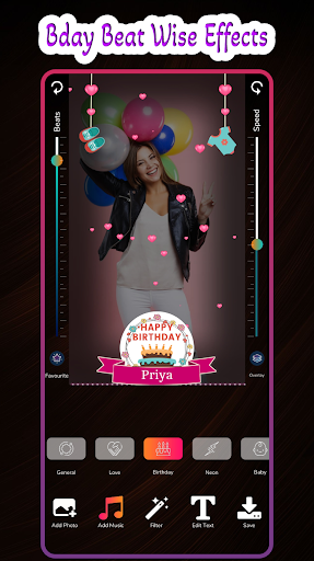 Birthday Bit Music Video Maker Screenshot