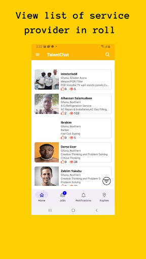 TalentChat Screen 2