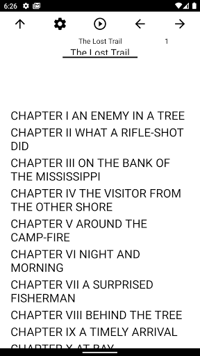 Android application Book, The Lost Trail screenshort