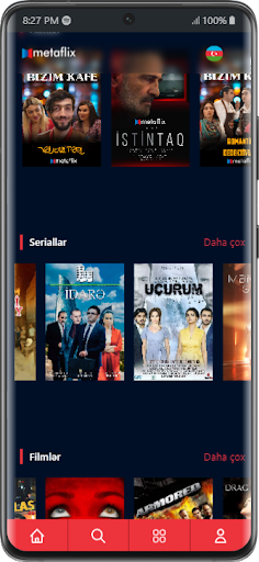Android application Metaflix.az | Movie Platform screenshort