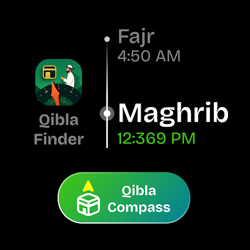 Qibla Finder and Salah Wear OS