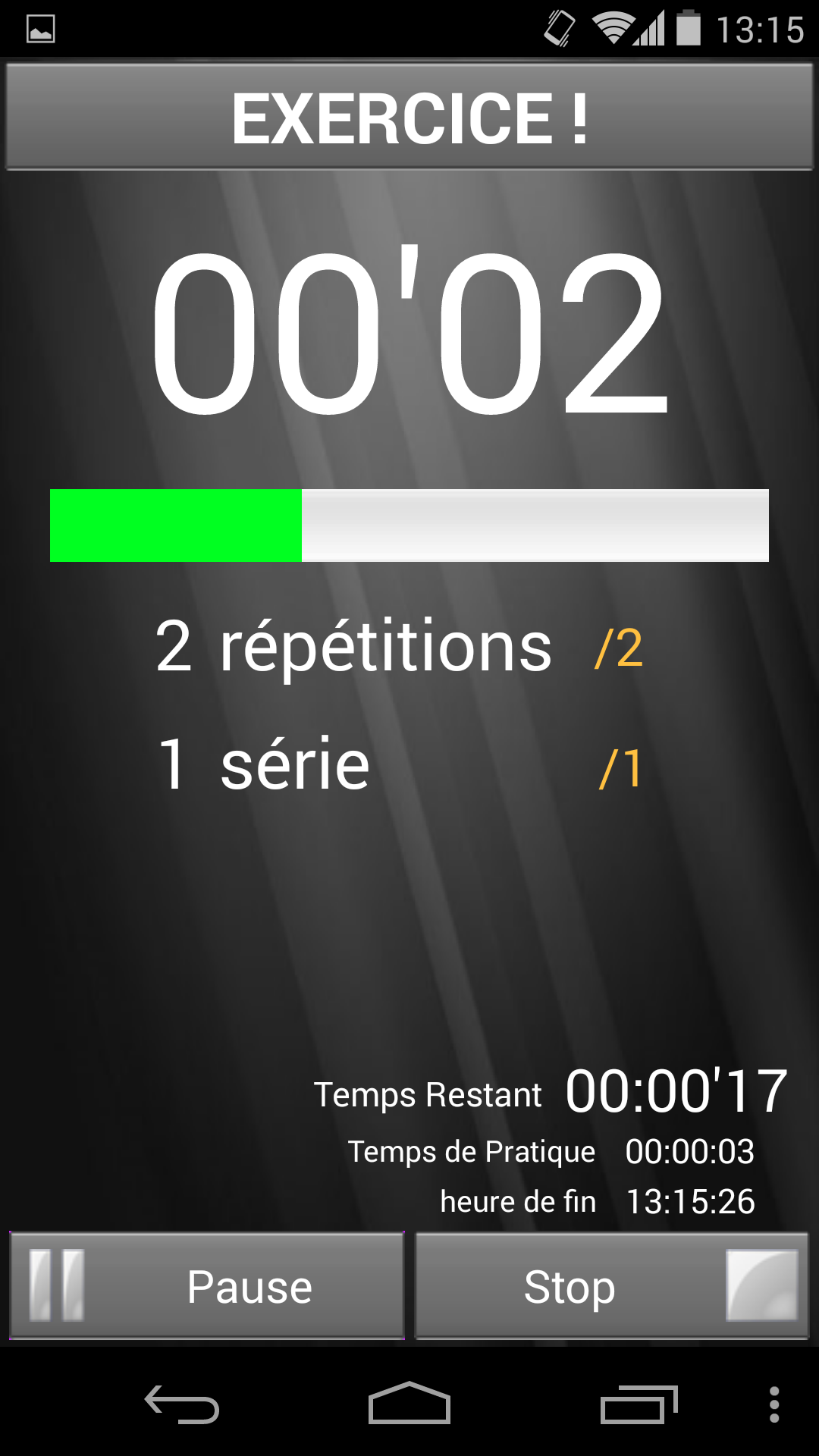 Android application QCoach Timer PRO screenshort