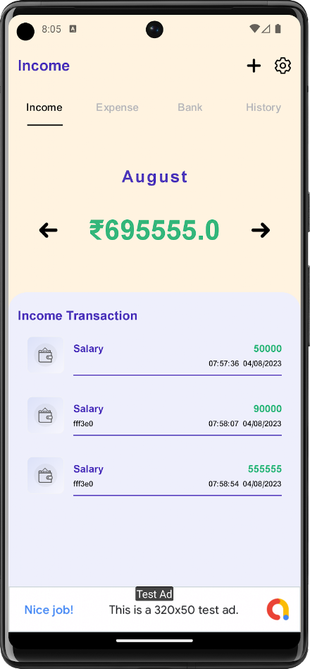 Smart Budget Tracker Screen 3
