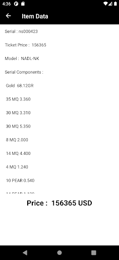 EGDiamond Scanner Screen 2