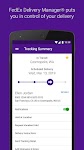 screenshot of FedEx Mobile