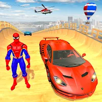 Superhero Car Stunts: Car Game