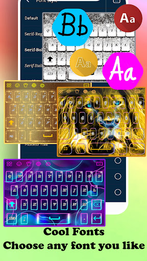 Android application Lightning lion king Keyboard screenshort