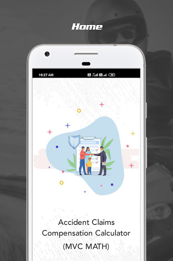 Android application Motor Accident Calculator screenshort