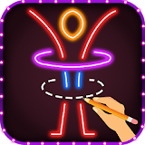 How to Draw Glow Stickman icon