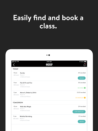 Screenshot of Drip Athletic Club