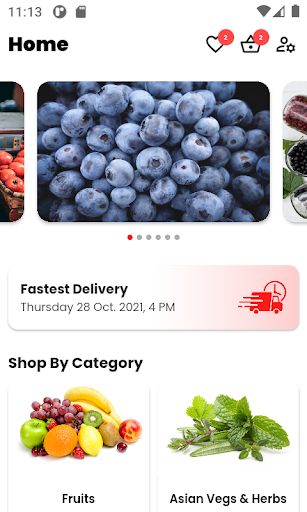 Android application Camilleri Berries screenshort