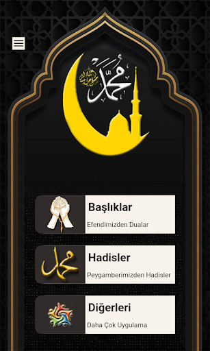 Android application Peygamberimizden Dua Hadisler screenshort