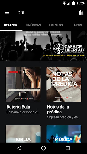 Android application Iglesia Casa de Libertad screenshort