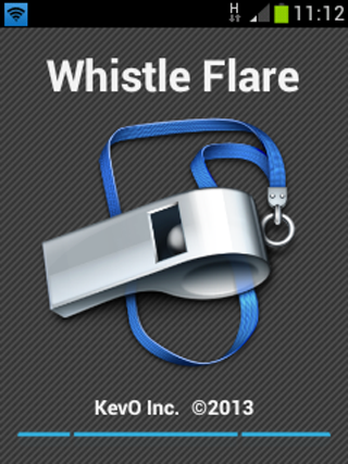 Android application WhistleFlare screenshort