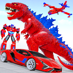 Cover Image of Herunterladen Dino Transform Robot Car-Spiel 50 APK