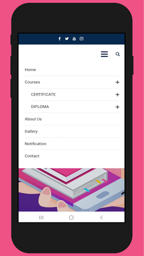 Android application SimranInstitute screenshort