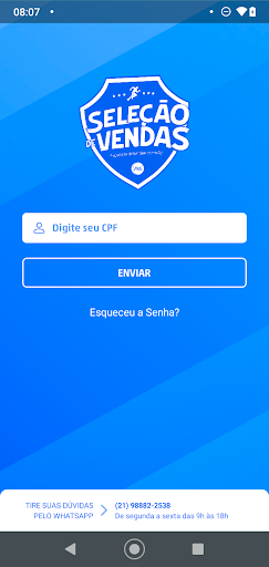 Seleção de Vendas Screen 2