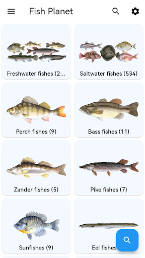 Android application Fish Planet screenshort