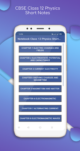 Class 12 Physics Short Notes Screen 2