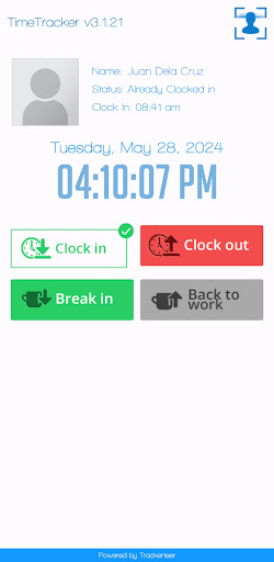 Timetracker Screen 3