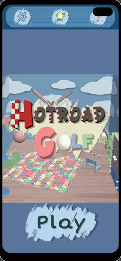 Android application Hot Road Golf screenshort