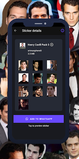 Henry Cavill Animated Stickers Screen 3