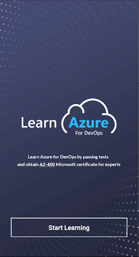 Android application Learn Azure for DevOps screenshort